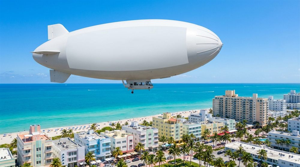 Aerial Blimp Ad — Miami Beach